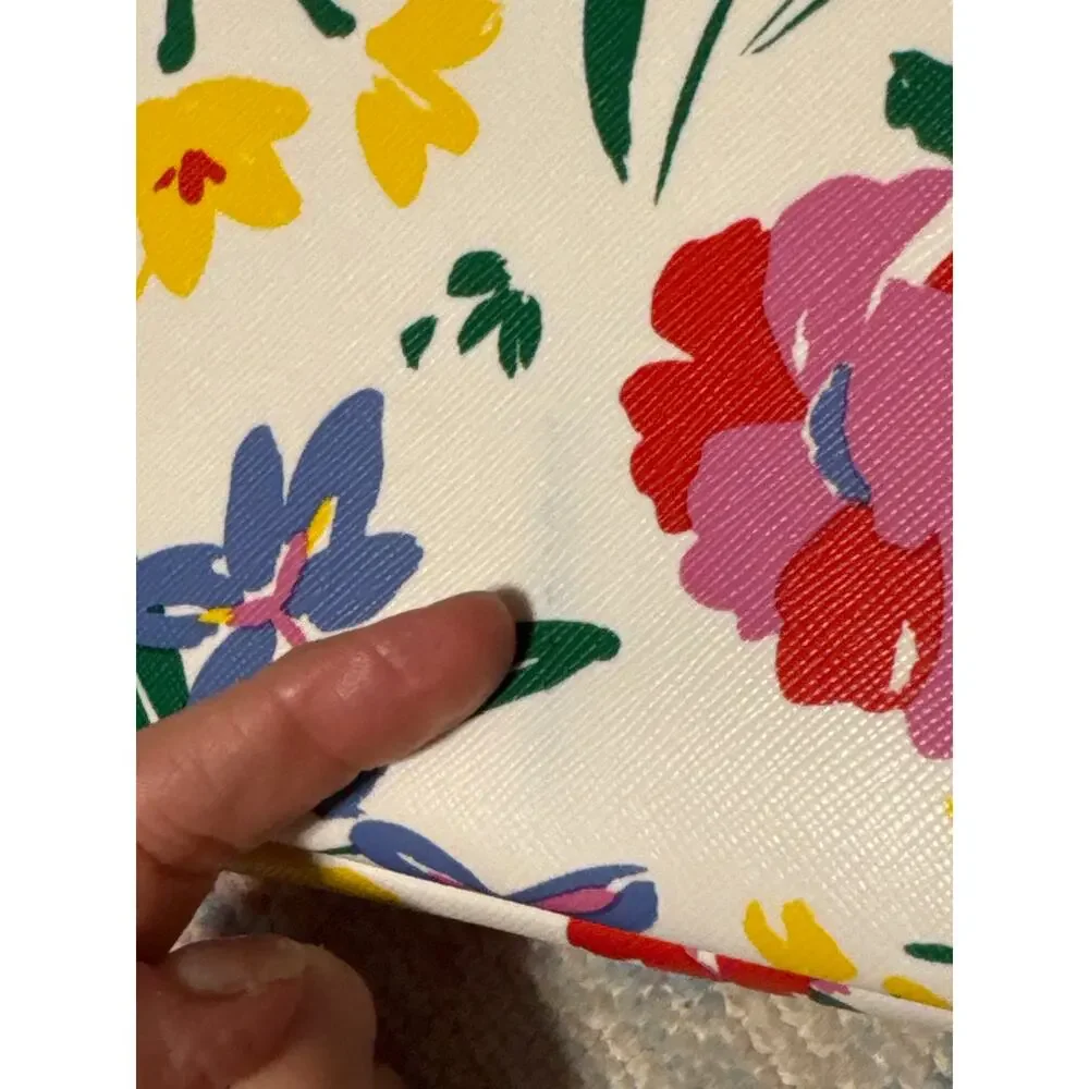 Kate Spade Staci Garden Bouquet Laptop Sleeve Cream Floral Multi-Color 15.3